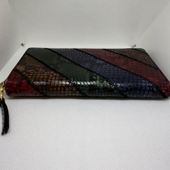 👜 Tory Burch Gemini Link Embossed Zip Continental Wallet - Picture 3 of 11